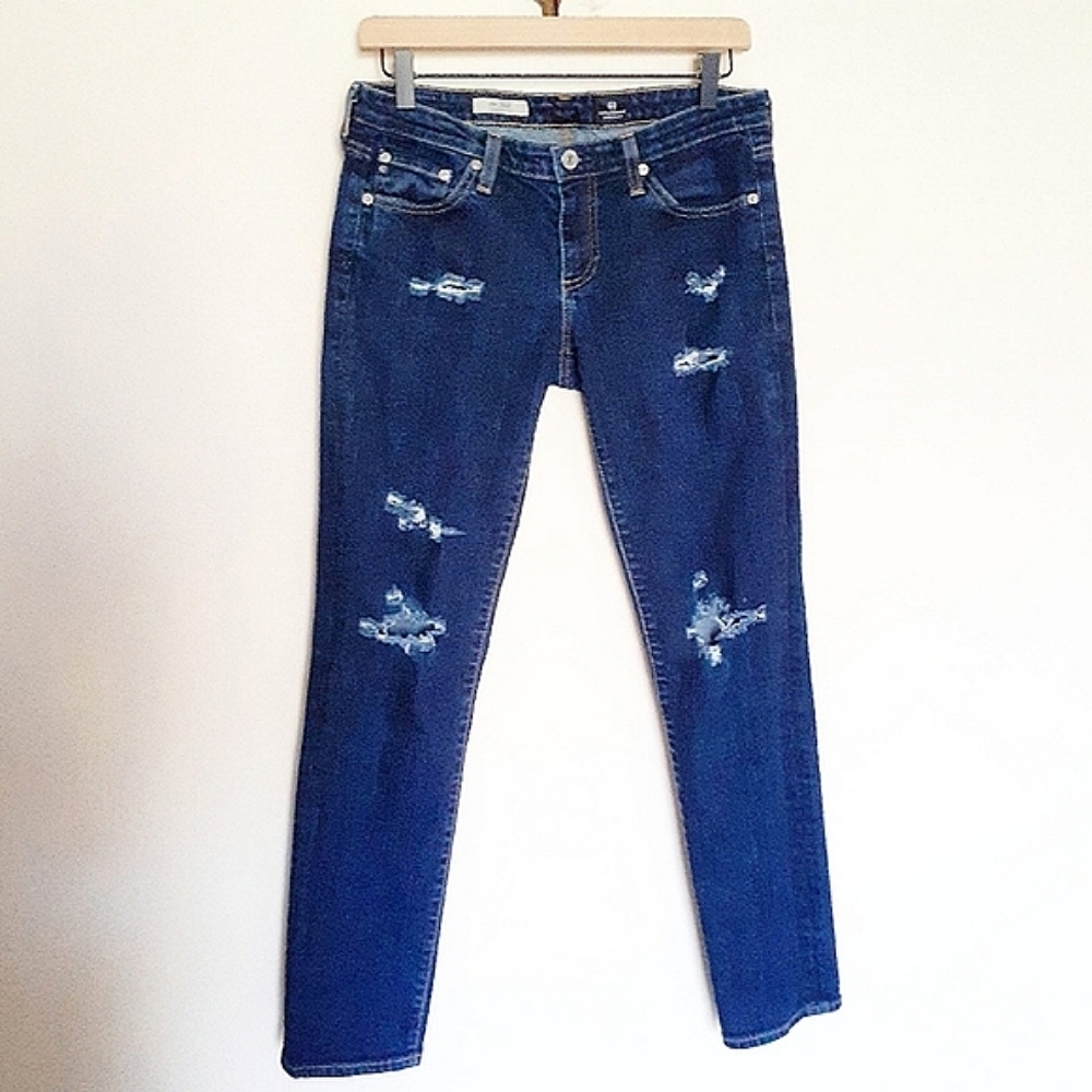 Adriano Goldschmied Distressed Stilt Cigarette Jean size 28 Regular